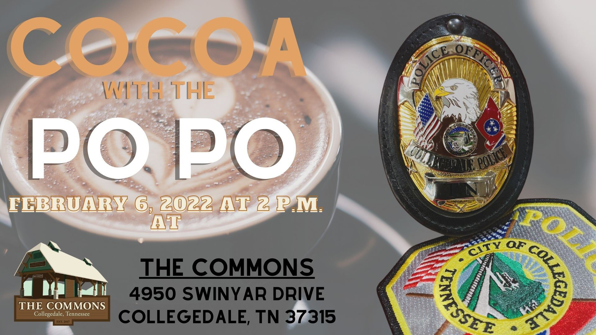 Collegedale PD to host children's event, Cocoa with the PoPo